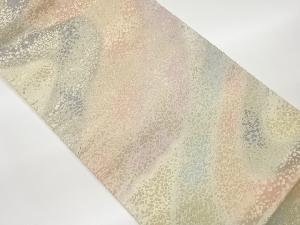 曲線模様織出し袋帯